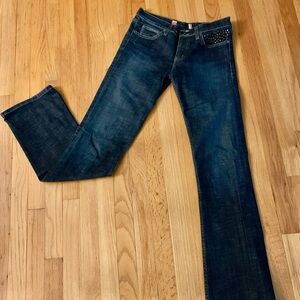 Juicy Couture “I Love Juicy” Dark Blue Women's Bootcut Jeans … Rare!